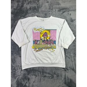 Vintage 1987 The California Raisins 3/4 Sleeve Sweatshirt Talent Night BJ Frog L